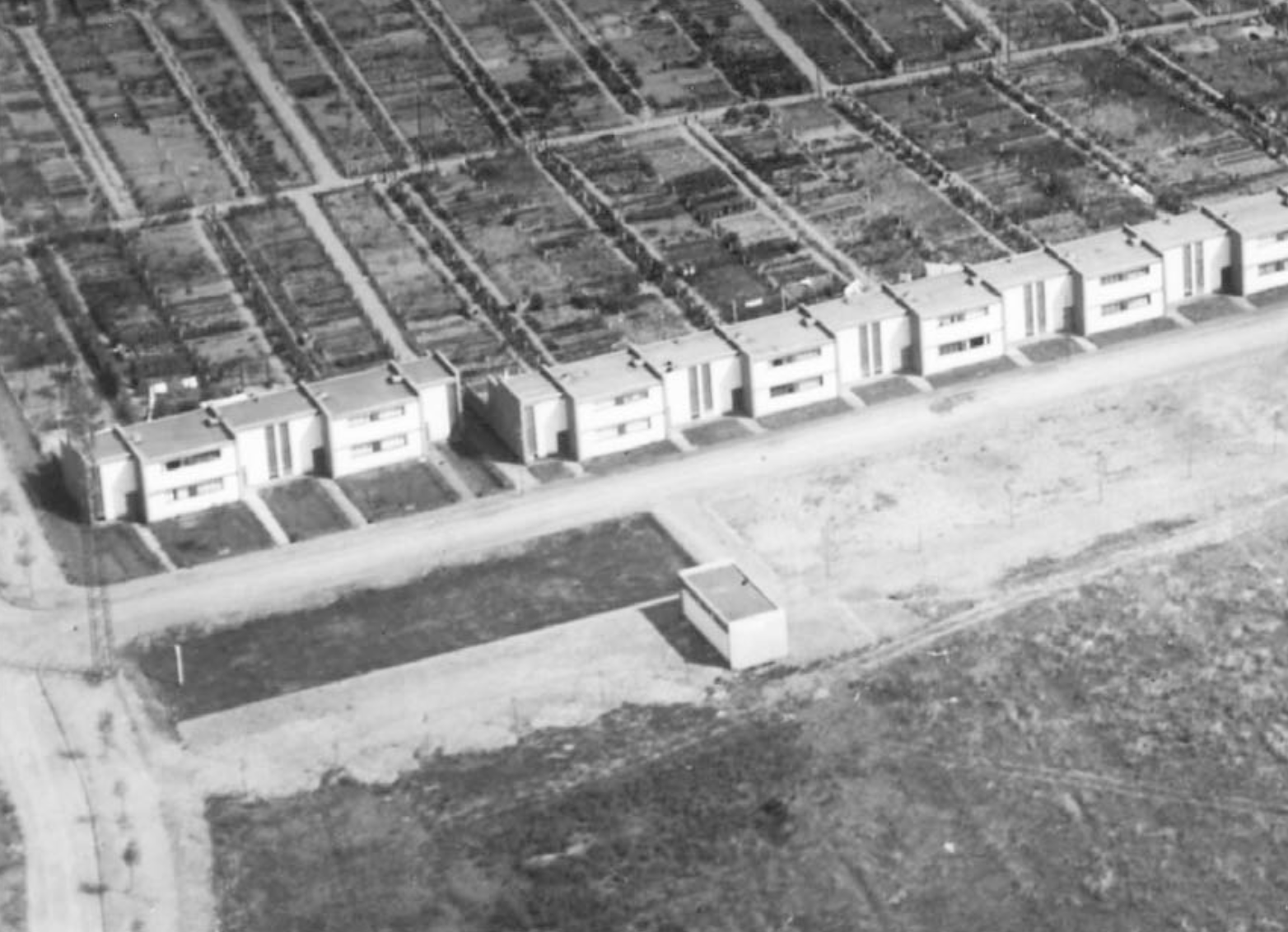 Luftbild Siedlung im Bau