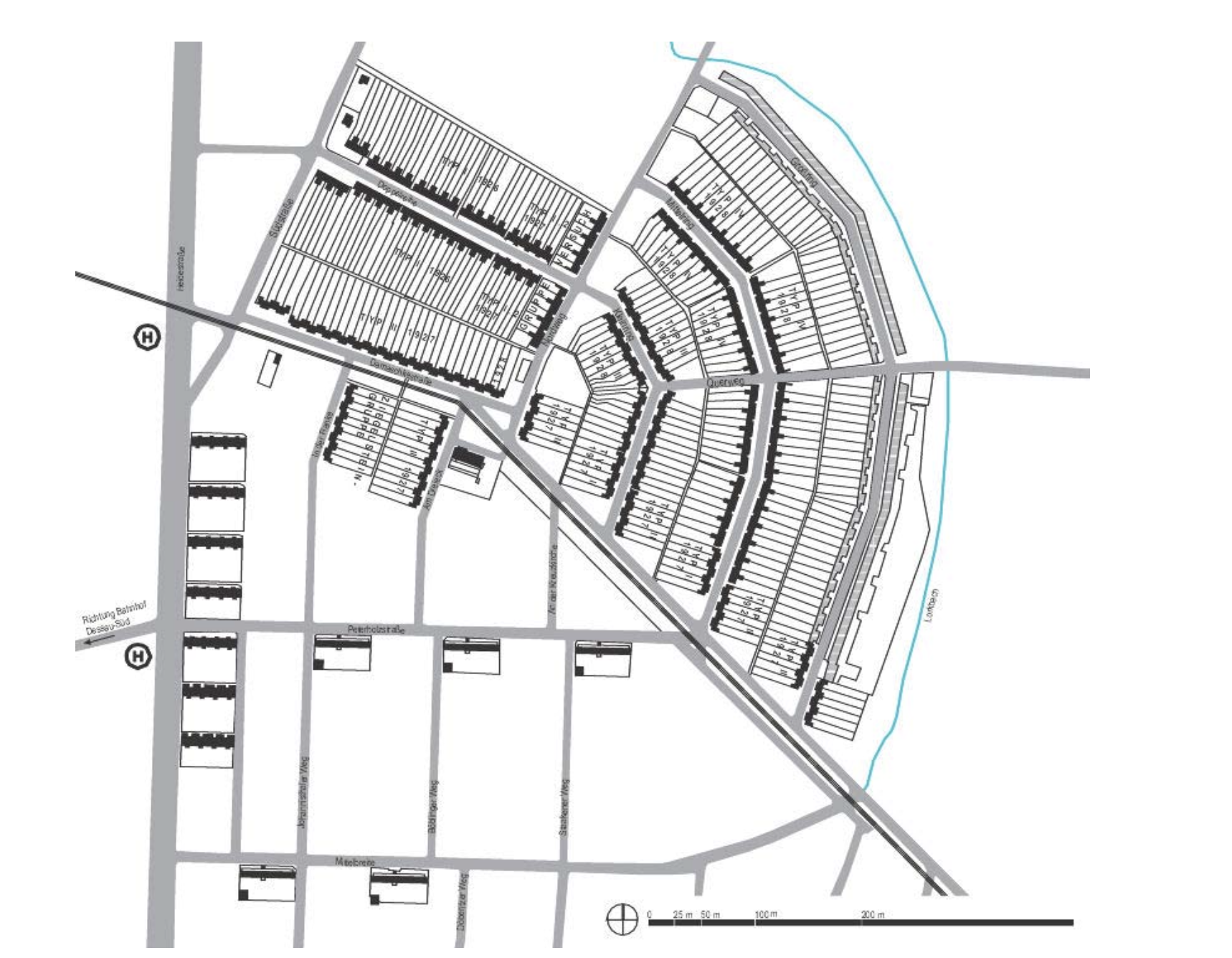 Lageplan Siedlung
